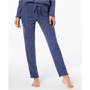 NEW Ande L Whisperluxe Long Sleeve Henley Style Pajama Top & Pants E6JT037 Blue